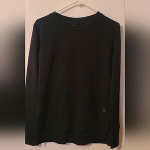 Used MPG Cozy Fleece Relaxed Pullover Black Women's Size XS